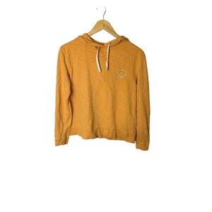 Ivory Ella Women XS Orange Pullover Hoodie Sweatshirt Elephant Logo Casual EUC